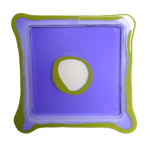 Try Tray Square - Clear Purple And Matt Dust Green