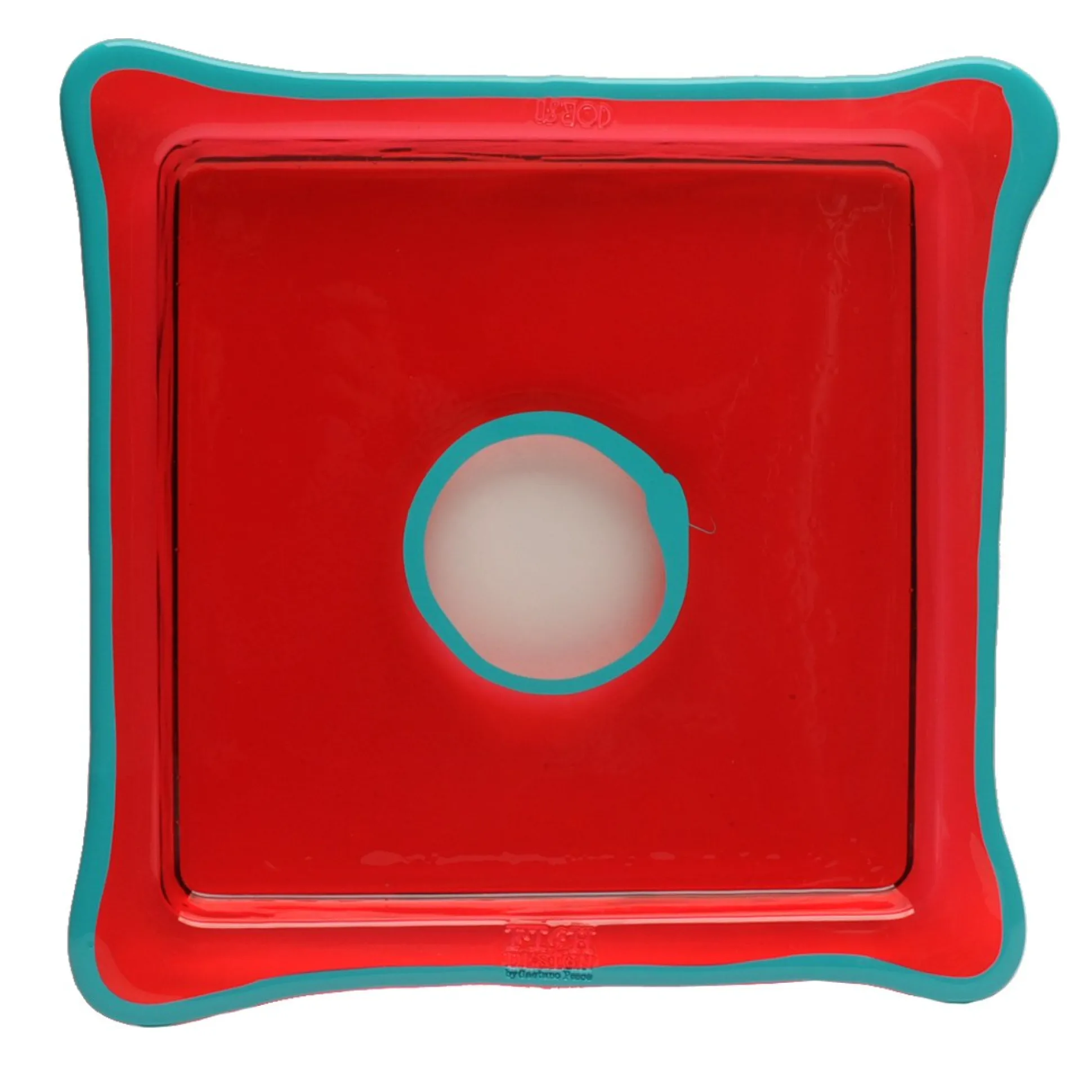try_tray_square__clear_re_0.webp Try Tray Square - Clear Red And Matt Turquoise