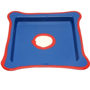 Try Tray Square - Matt Dark Lavender And Matt Coral Red
