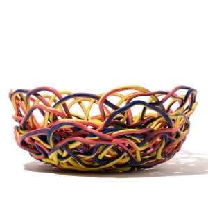 Tutti Frutti II Basket Extra Colour - Matt Coral, Blue And Fluo Yellow