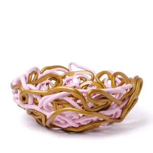 Tutti Frutti II Special Basket - Pastel Pink, Gold