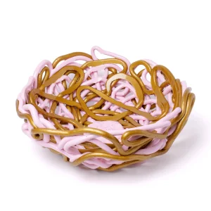Tutti Frutti II Special Basket - Pastel Pink, Gold