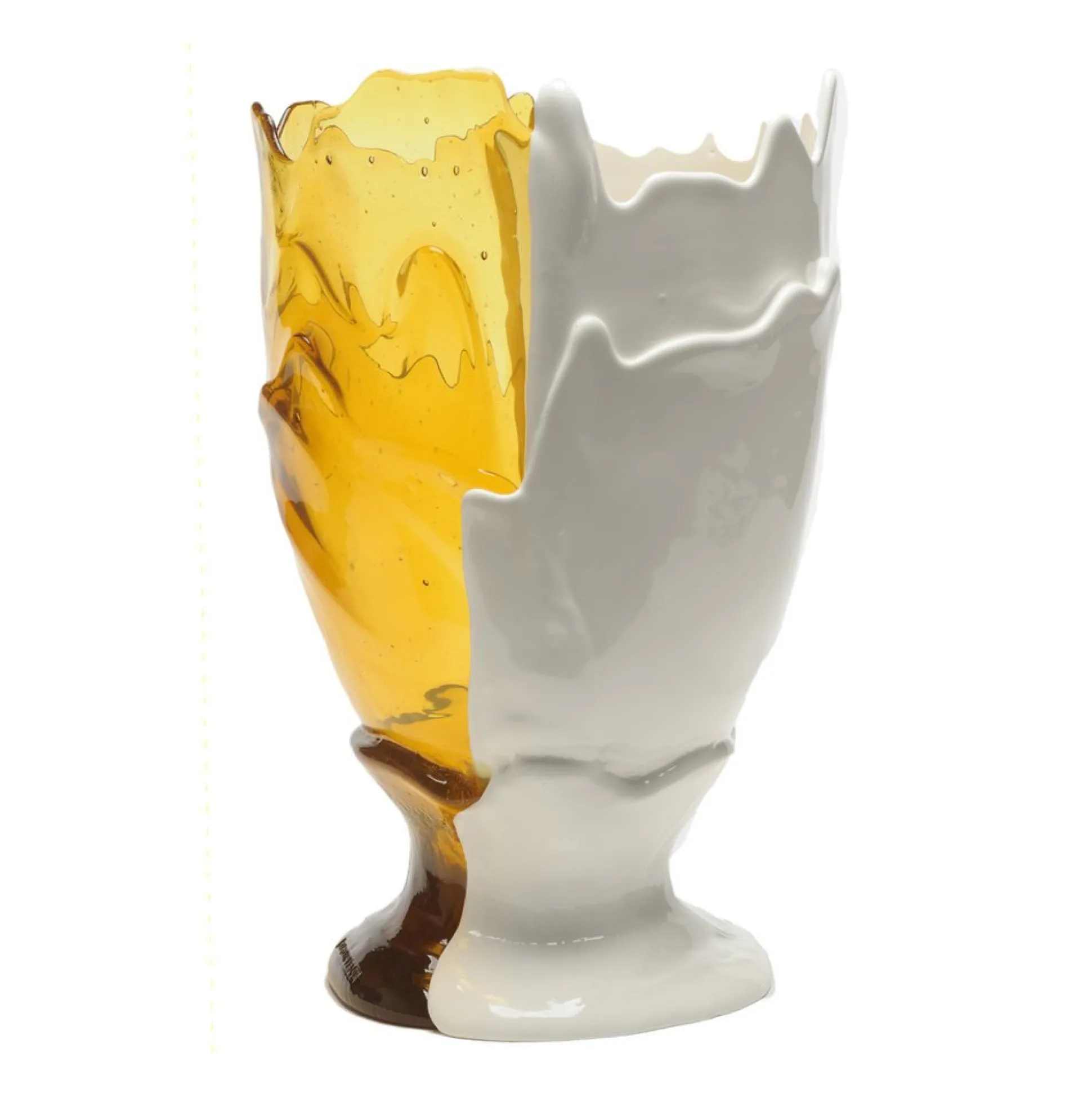 twins_c_vase__amber_matt__0.webp Twins C Vase - Amber, Matt White