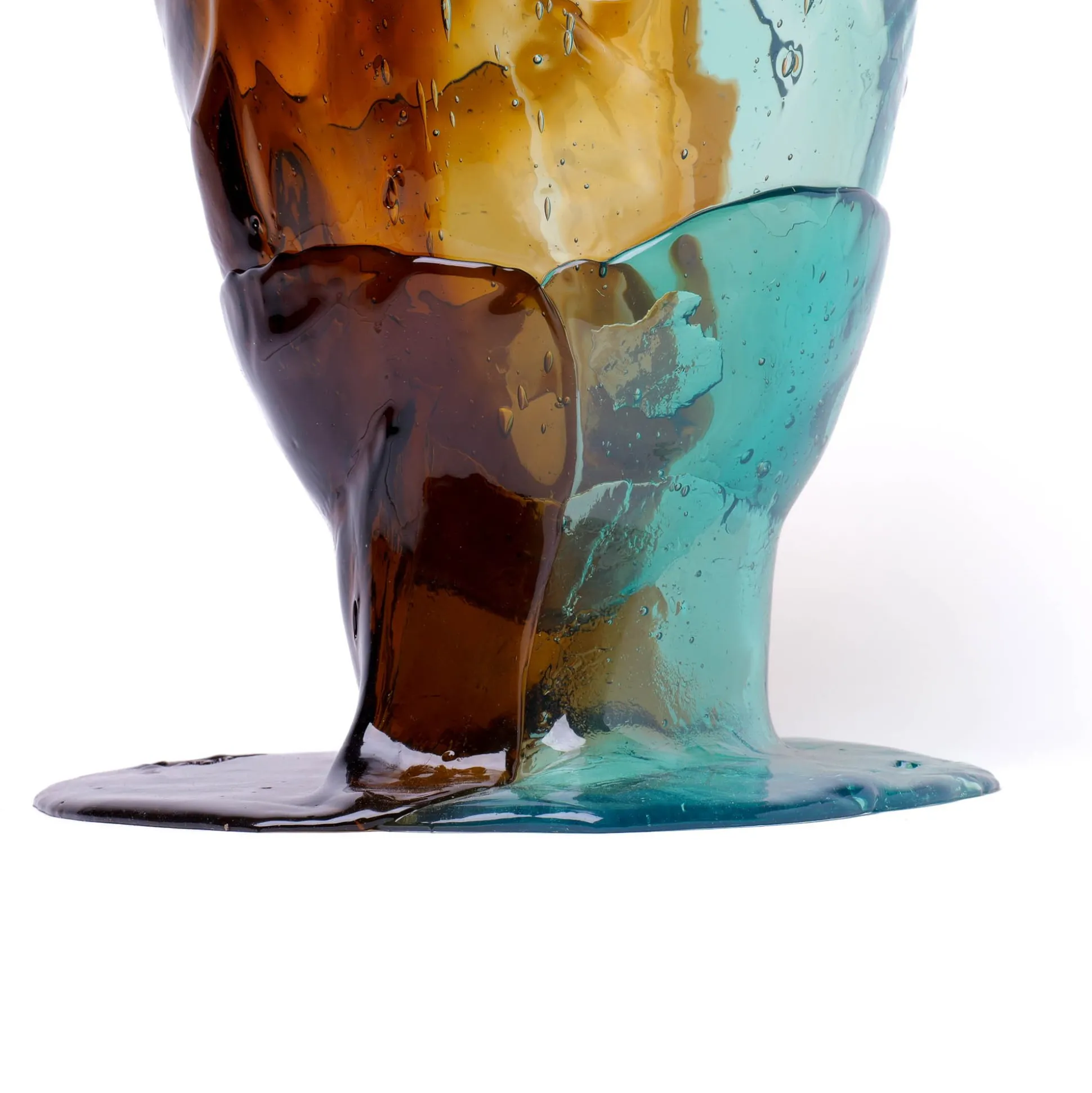 twins_c_vase__aqua_brown_3.webp Twins C Vase - Aqua, Brown