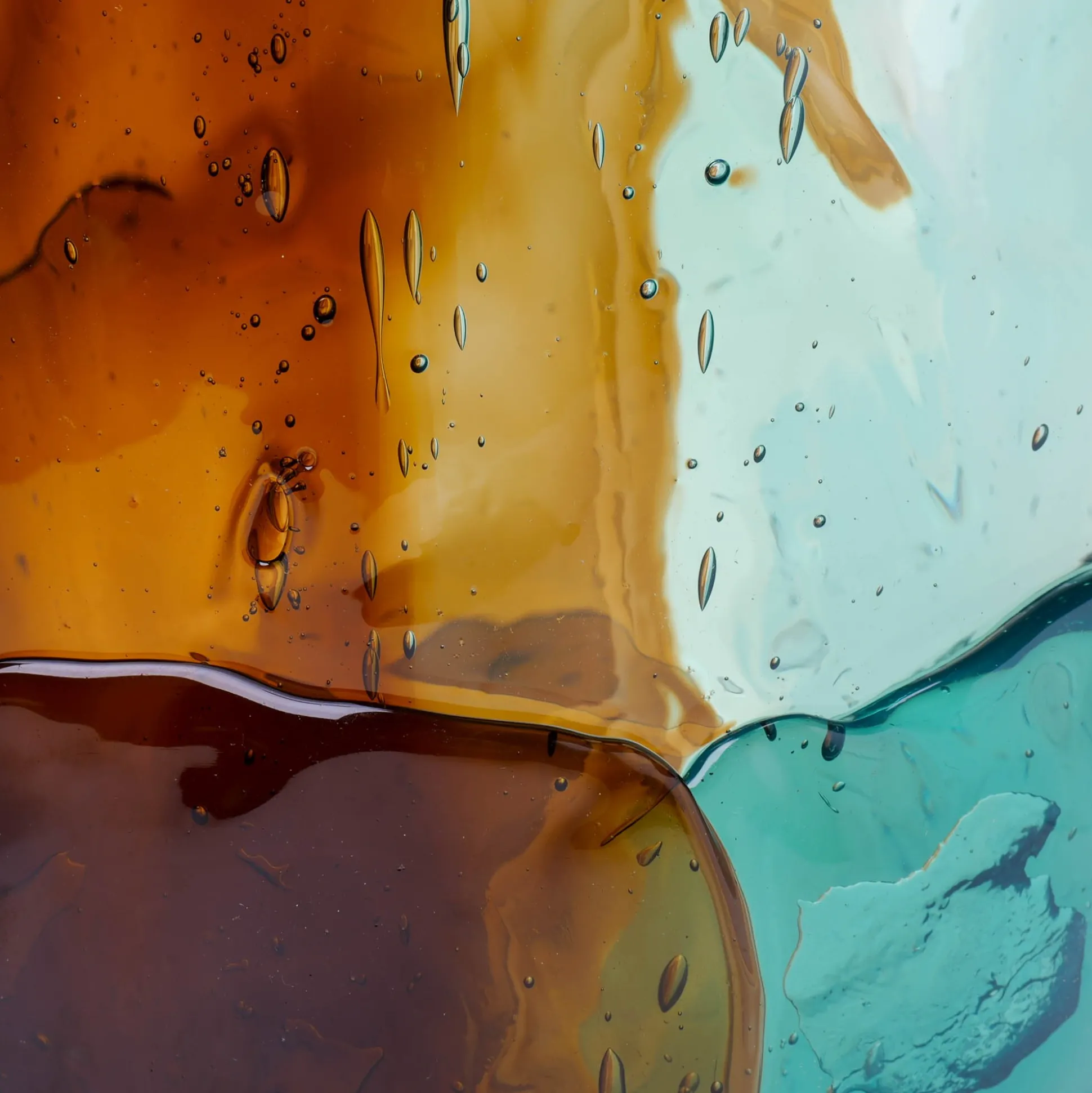 twins_c_vase__aqua_brown_6.webp Twins C Vase - Aqua, Brown