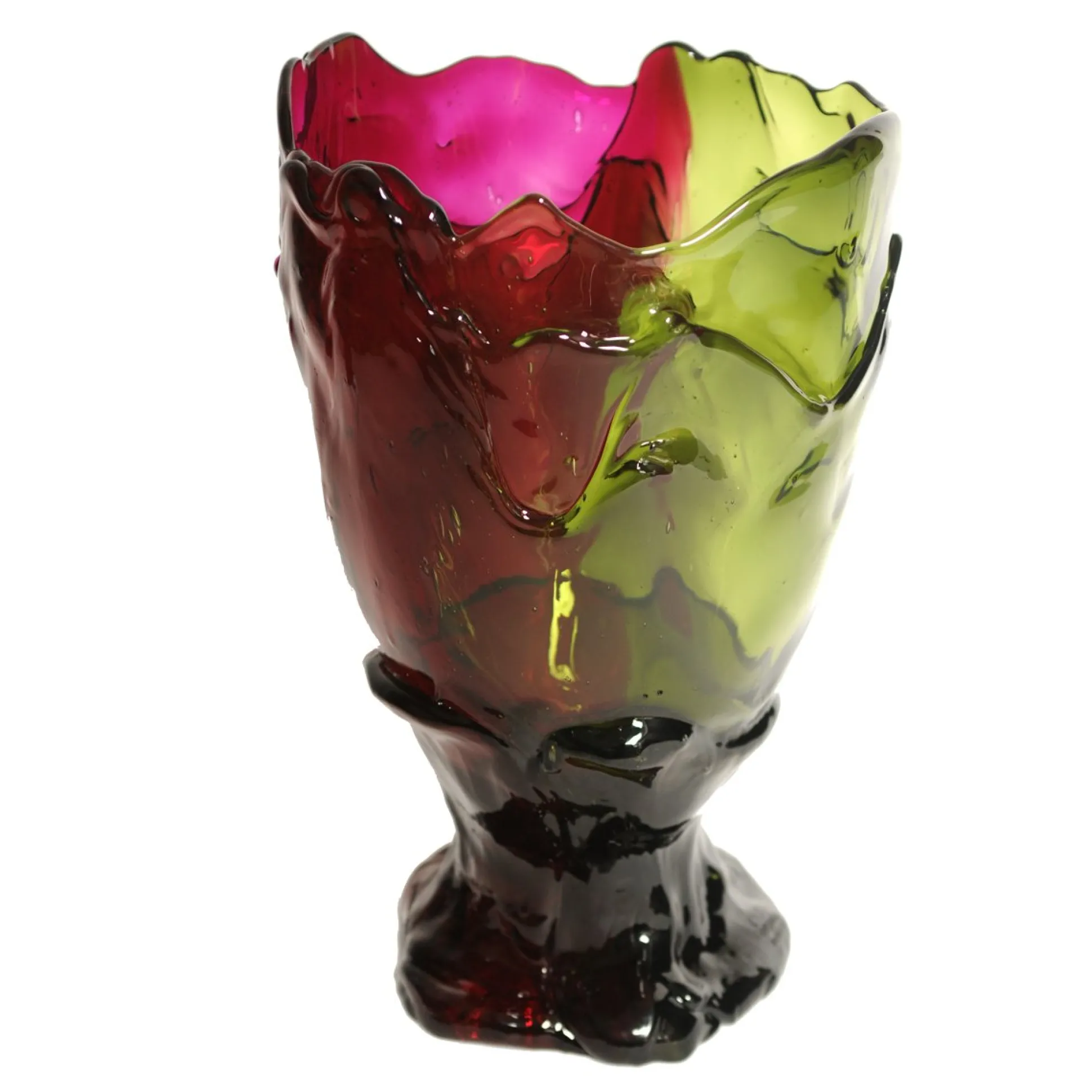 twins_c_vase__clear_bottl_0.webp Twins C Vase - Clear Bottle Green And Clear Fuchsia