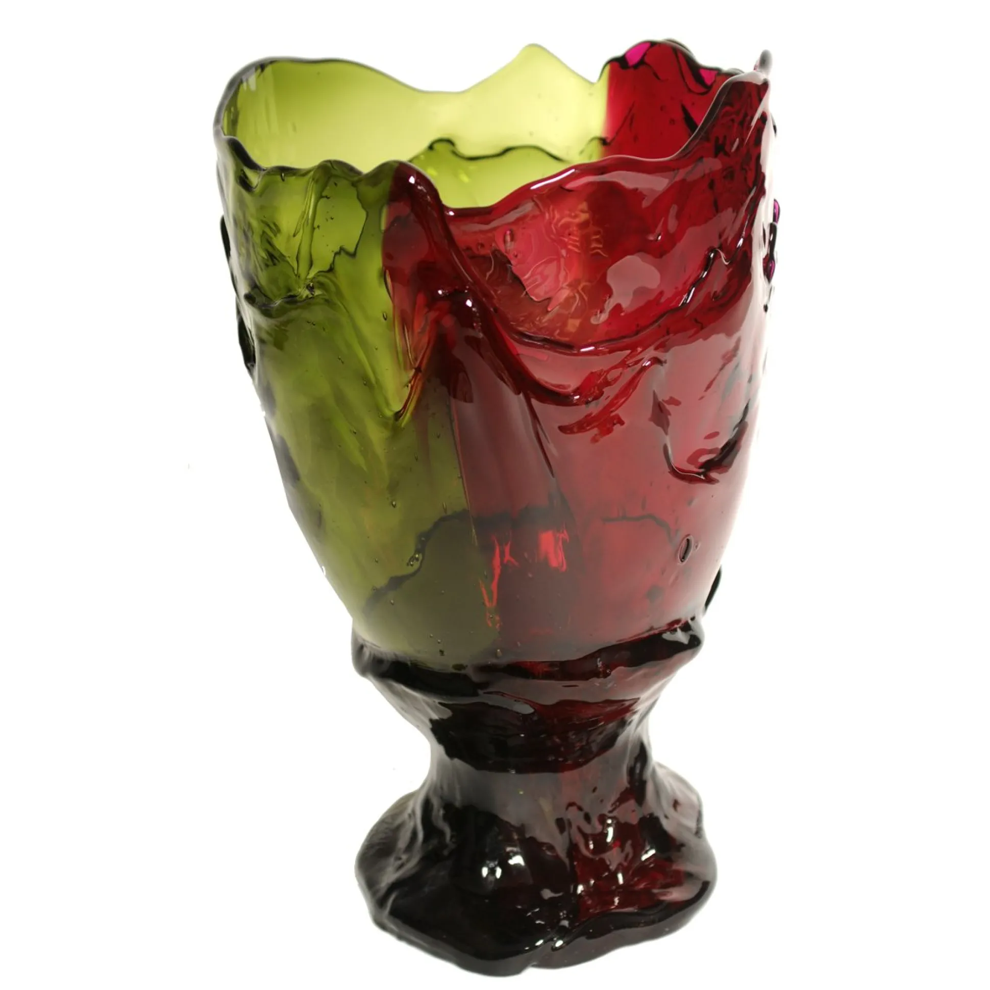 twins_c_vase__clear_bottl_1.webp Twins C Vase - Clear Bottle Green And Clear Fuchsia
