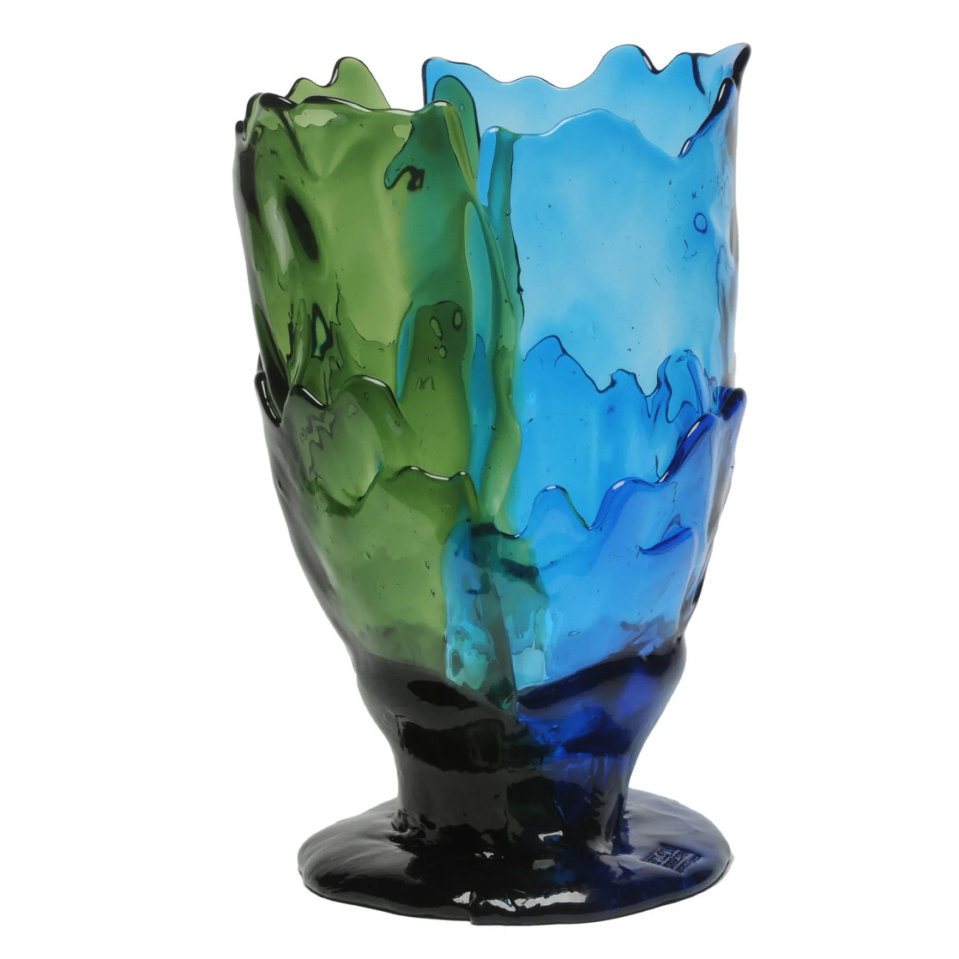 twins_c_vase__clear_green_0.webp Twins C Vase - Clear Green, Blue