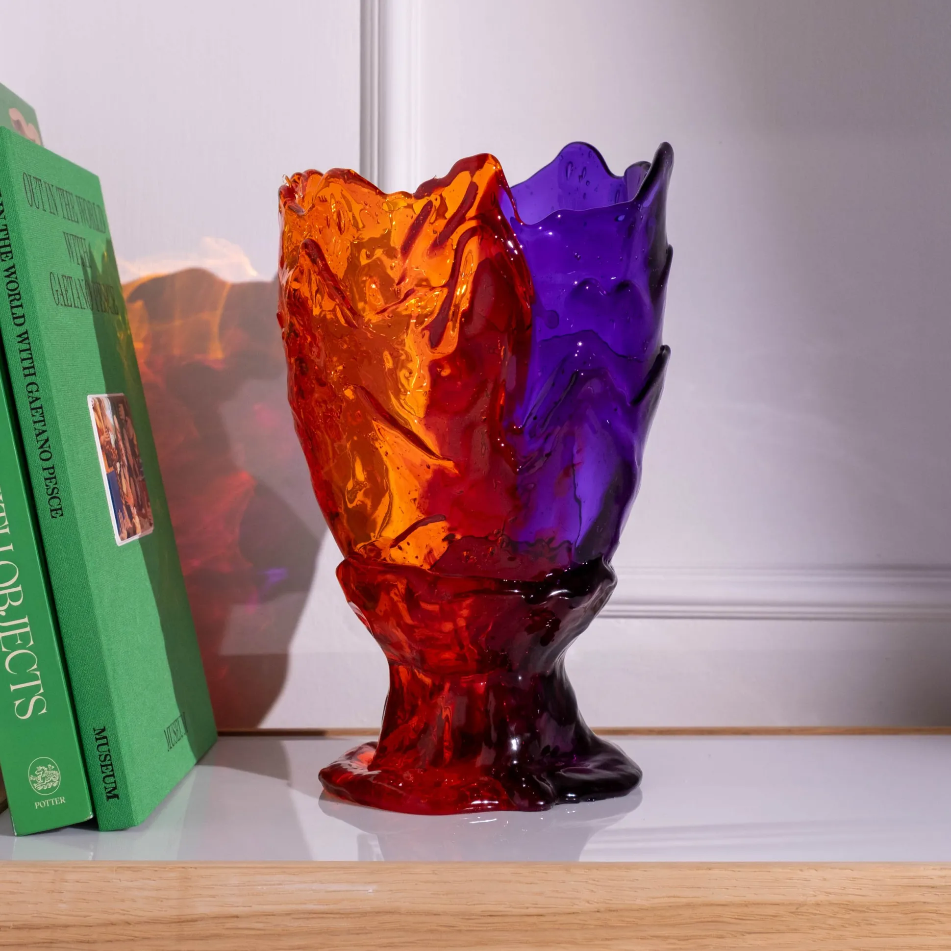twins_c_vase__clear_orang_2.webp Twins C Vase - Clear Orange, Purple