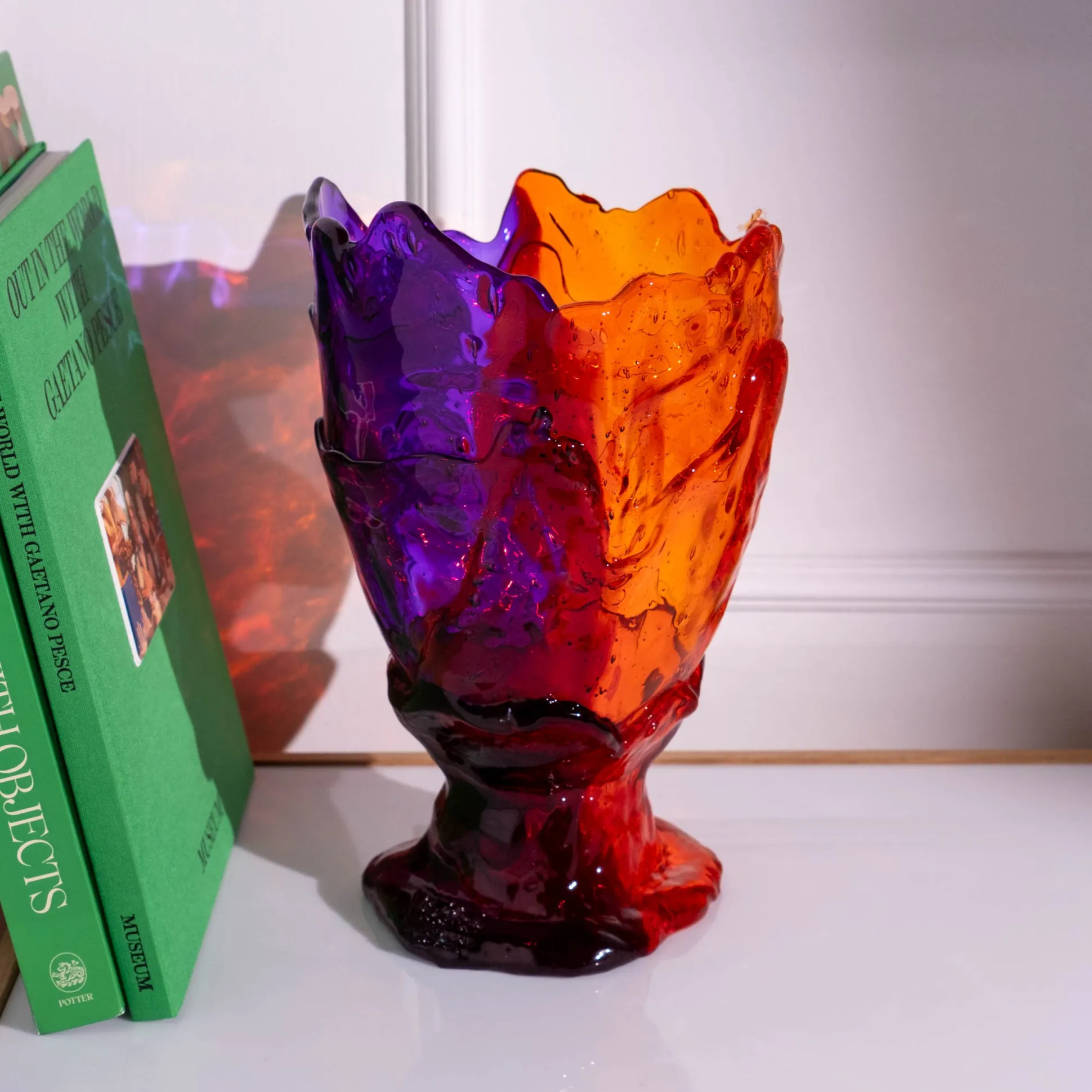 twins_c_vase__clear_orang_3.webp Twins C Vase - Clear Orange, Purple