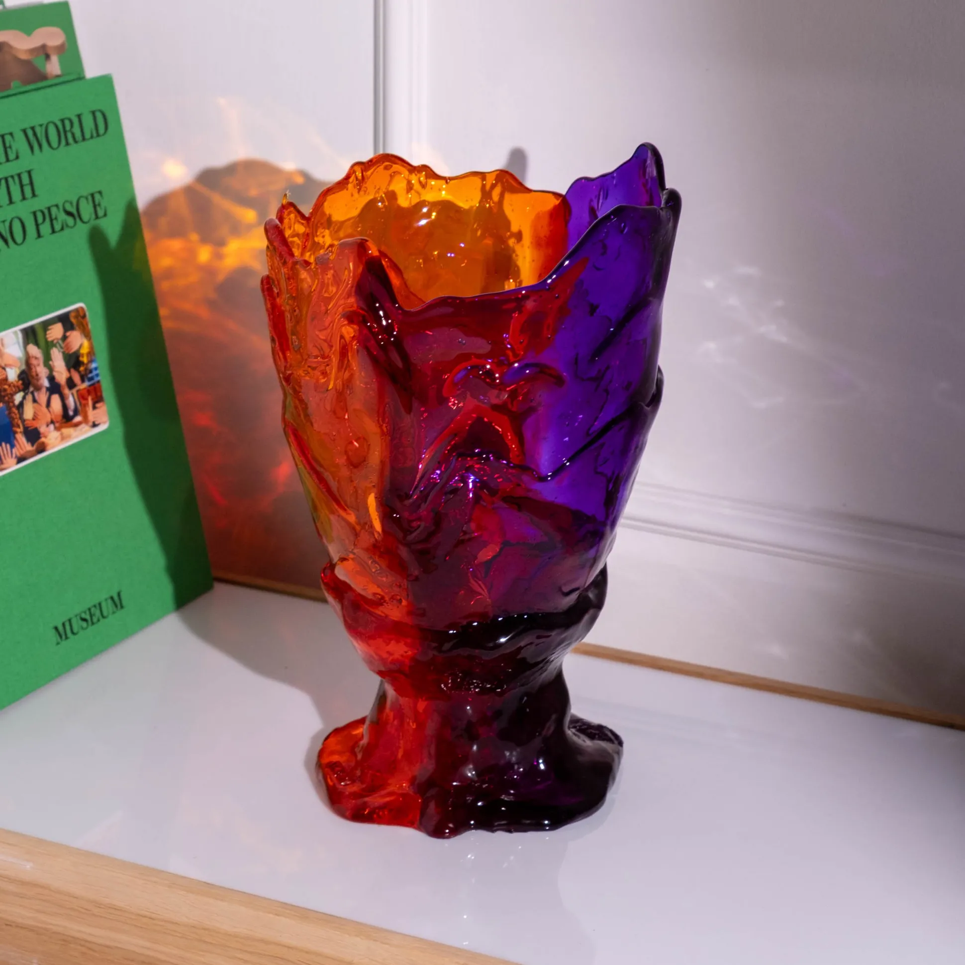twins_c_vase__clear_orang_5.webp Twins C Vase - Clear Orange, Purple