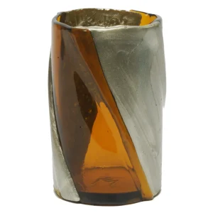 Twirl Vase - Clear Amber, Bronze