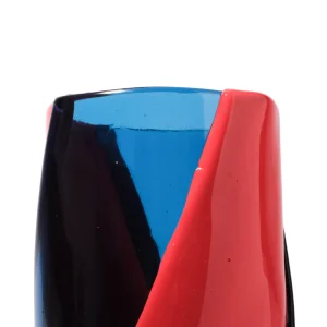 Twirl Vase - Clear Light Blue And Matt Sorbet