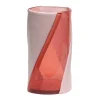 Twirl Vase - Clear Pink, Matt Pink