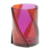 Twirl Vase - Clear Purple, Ruby