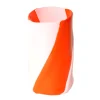 Twirl Vase - Matt Orange, Matt Pink