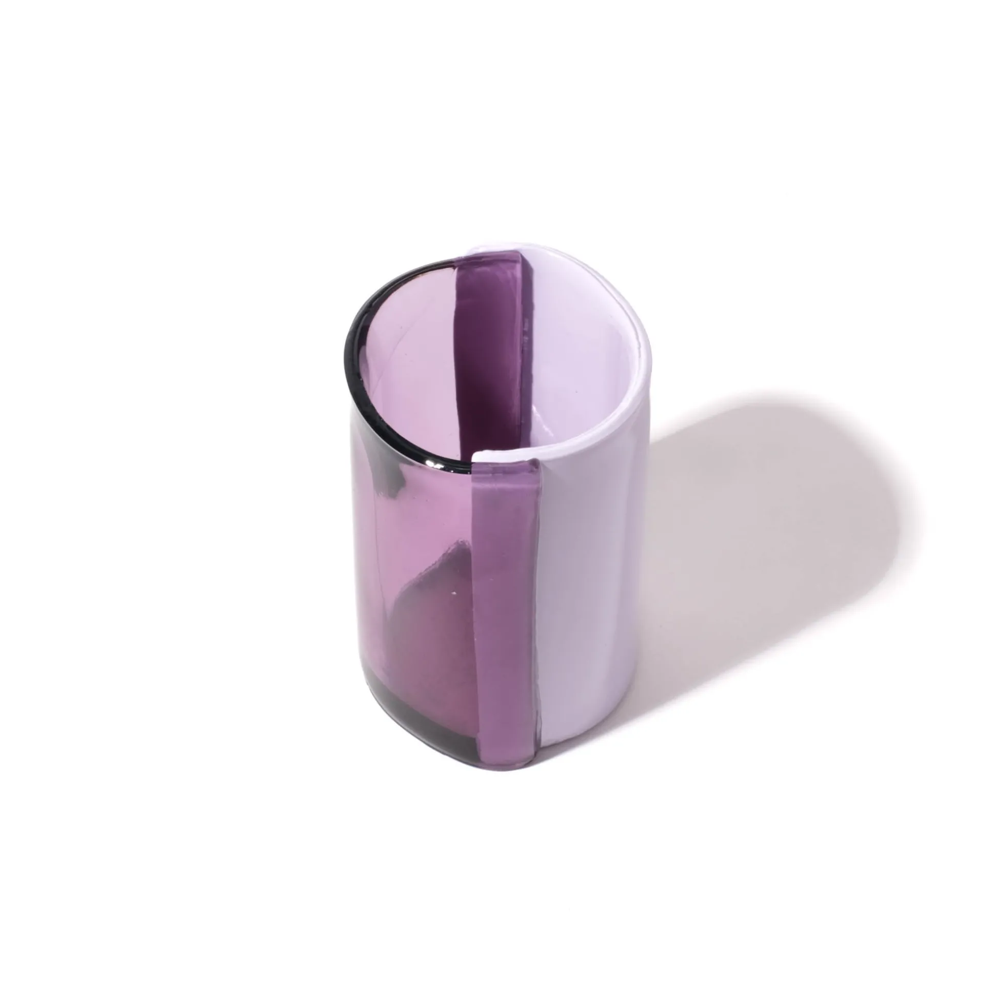 two_lines_vase__clear_lil_1.webp Two Lines Vase - Clear Lilac And Matt Lilac